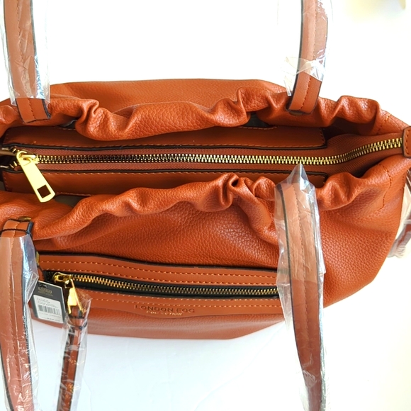 London Fog Nola Satchel Rust Colored NWT - Picture 7 of 11